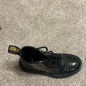 New black sparkly dr martens. Warn once. Non smoking household :)